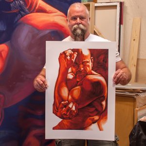 BROC UNDER-PAINTING giclée print