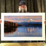 MOONRISE OVER MT HOOD giclée print